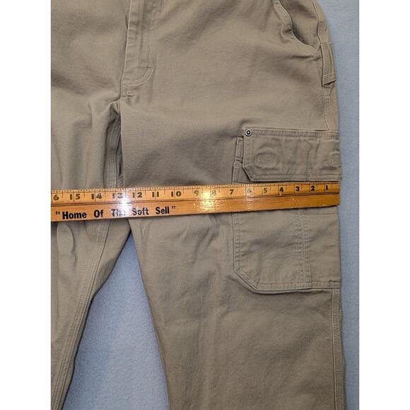 Duluth Trading Co Flex Fire Hose Cargo Pants Men's 40x30 Relaxed Fit Tan Work - Picture 5 of 14